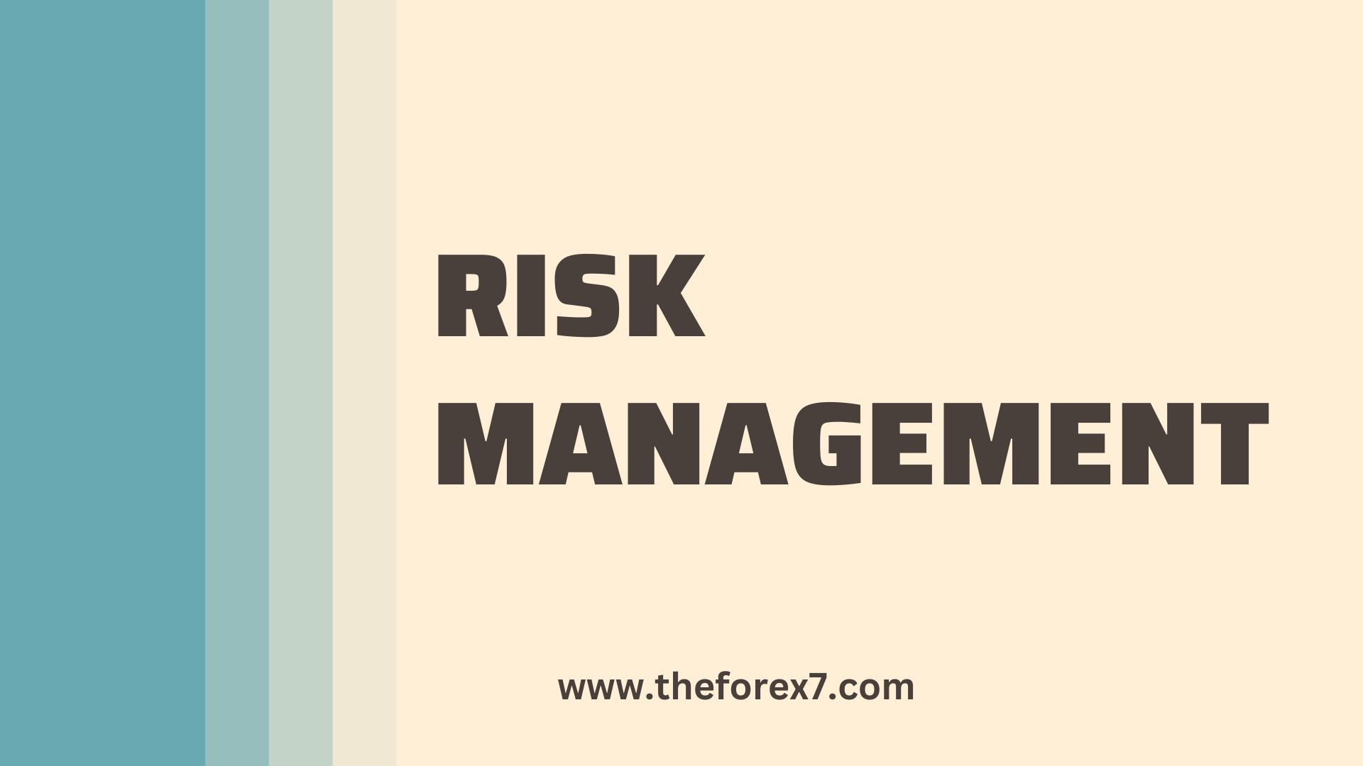 Trading is a Statistical Business Risk Management