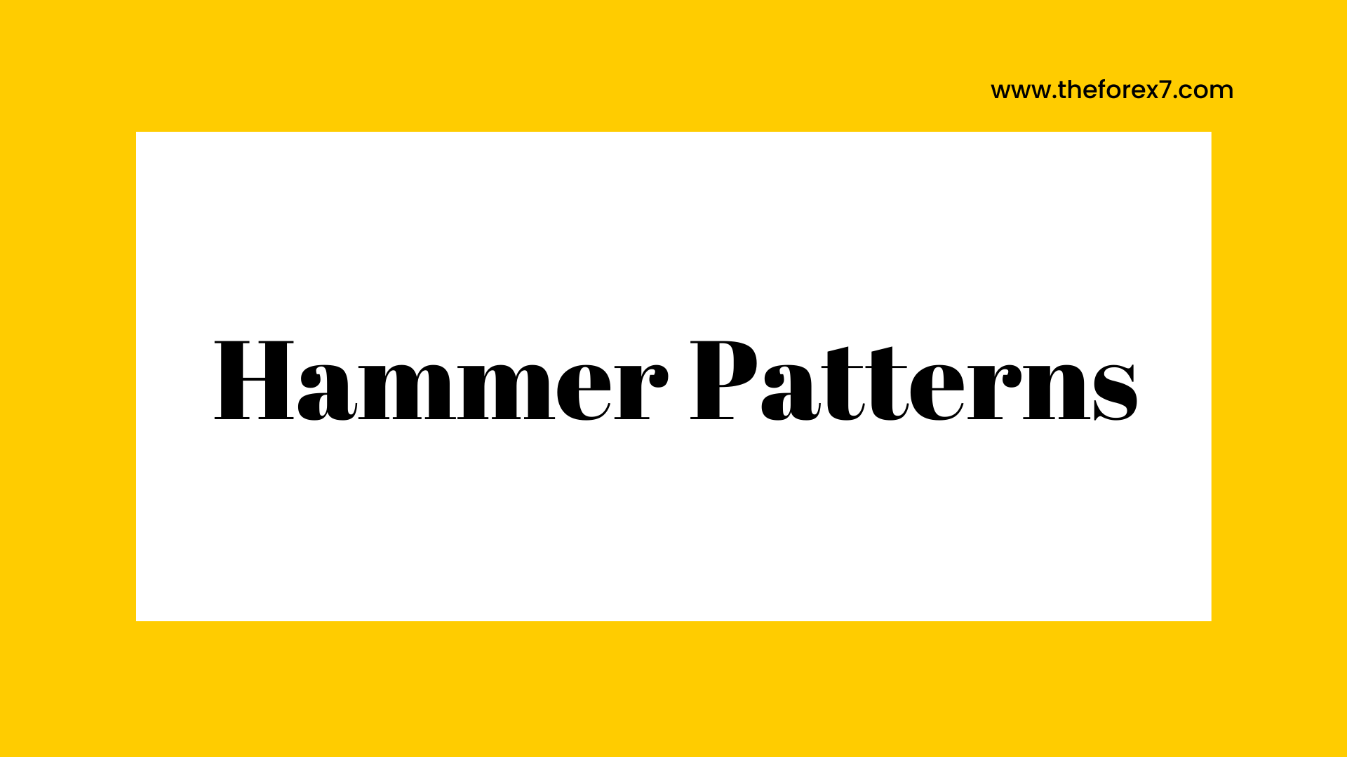 Hammer Patterns : Different types of Shadows